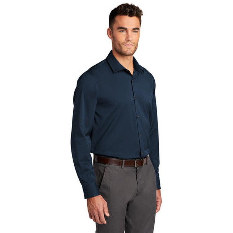 NEW INSIGNIA MEN'S - Port Authority ® City Stretch Shirt - River Blue Navy