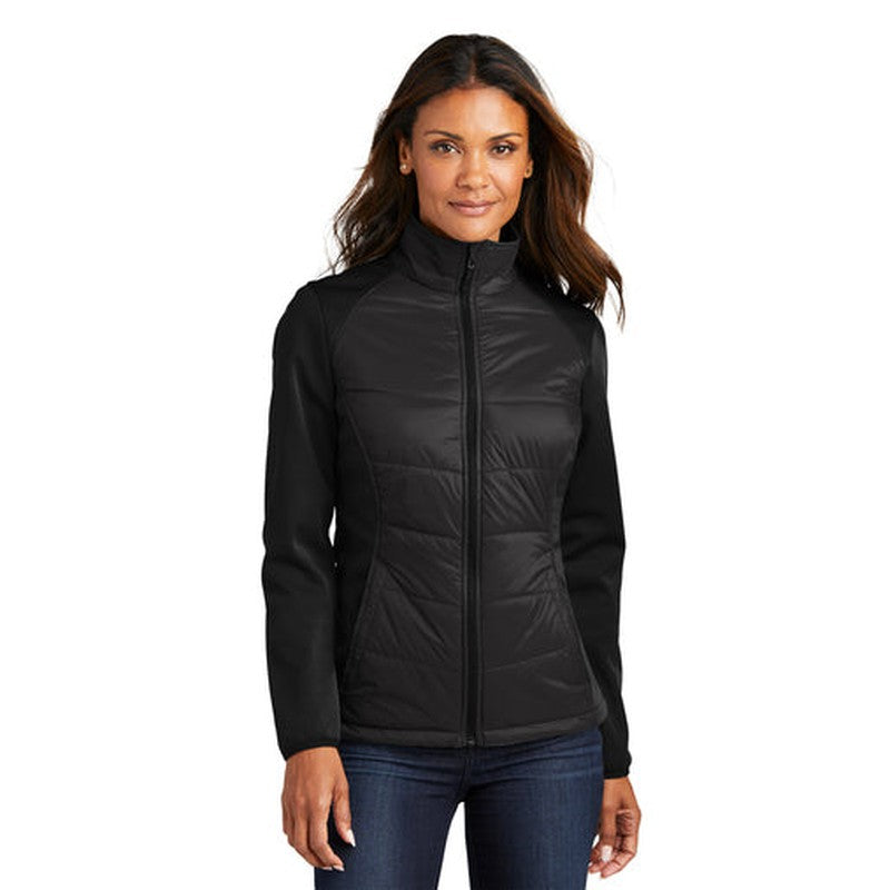 NEW INSIGNIA - Port Authority® Ladies Hybrid Soft Shell Jacket - Deep Black