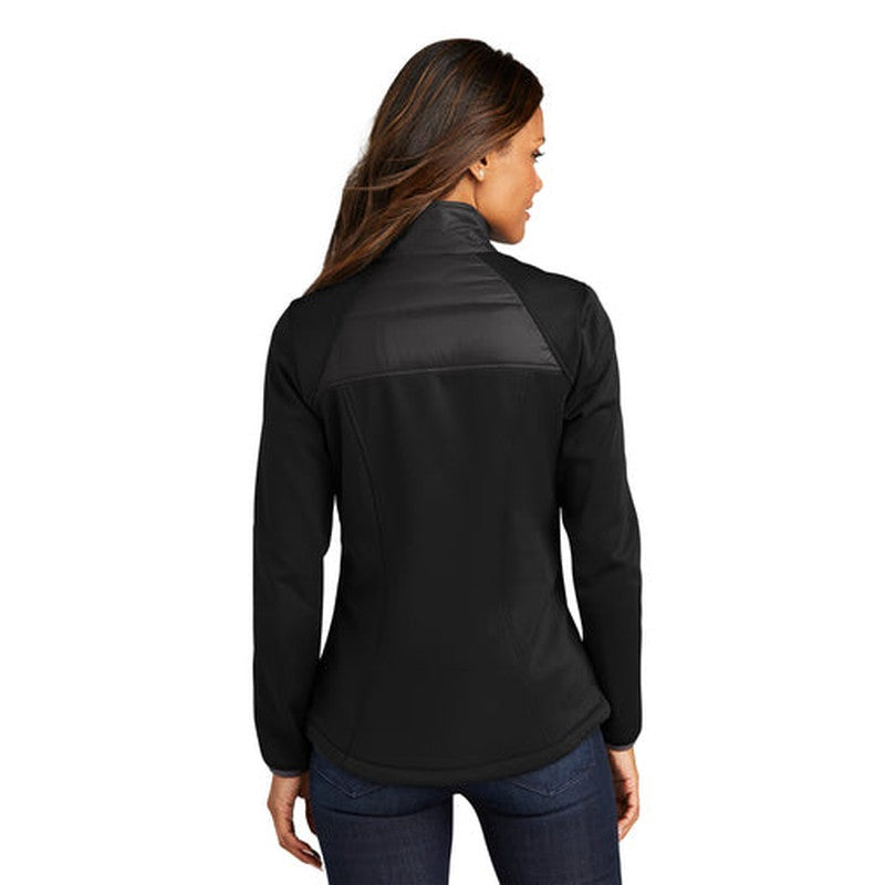 NEW INSIGNIA - Port Authority® Ladies Hybrid Soft Shell Jacket - Deep Black