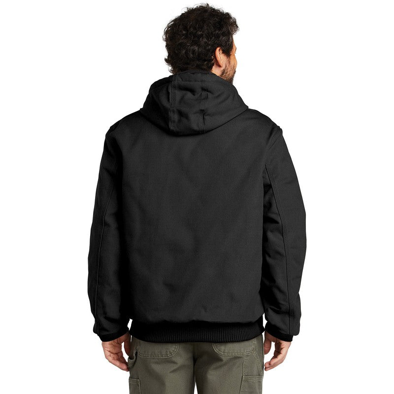 NEW INSIGNIA Carhartt ® Quilted-Flannel-Lined Duck Active Jacket - BLACK