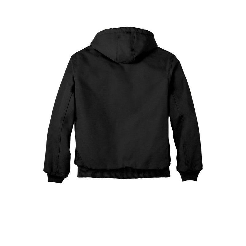 NEW INSIGNIA Carhartt ® Quilted-Flannel-Lined Duck Active Jacket - BLACK