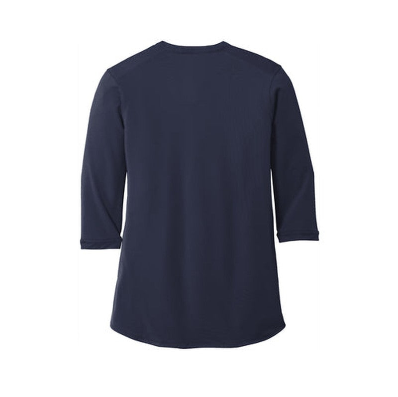 NEW INSIGNIA - Port Authority ® Ladies UV Choice Pique Henley - True Navy