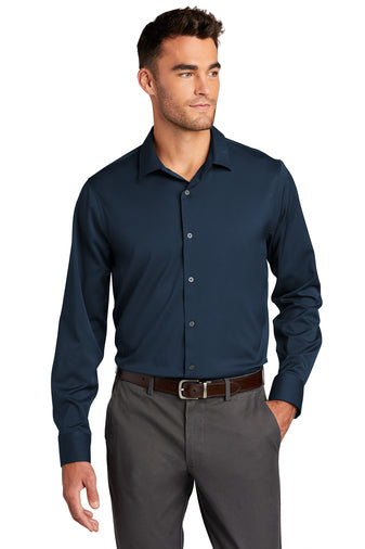 NEW INSIGNIA MEN'S - Port Authority ® City Stretch Shirt - River Blue Navy