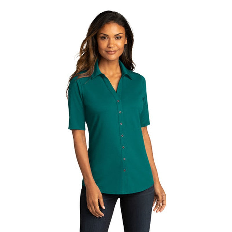 NEW INSIGNIA - Port Authority® Ladies City Stretch Top - Dark Teal