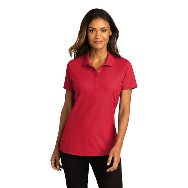 NEW INSIGNIA - Port Authority® Ladies SuperPro React™ Polo - RED