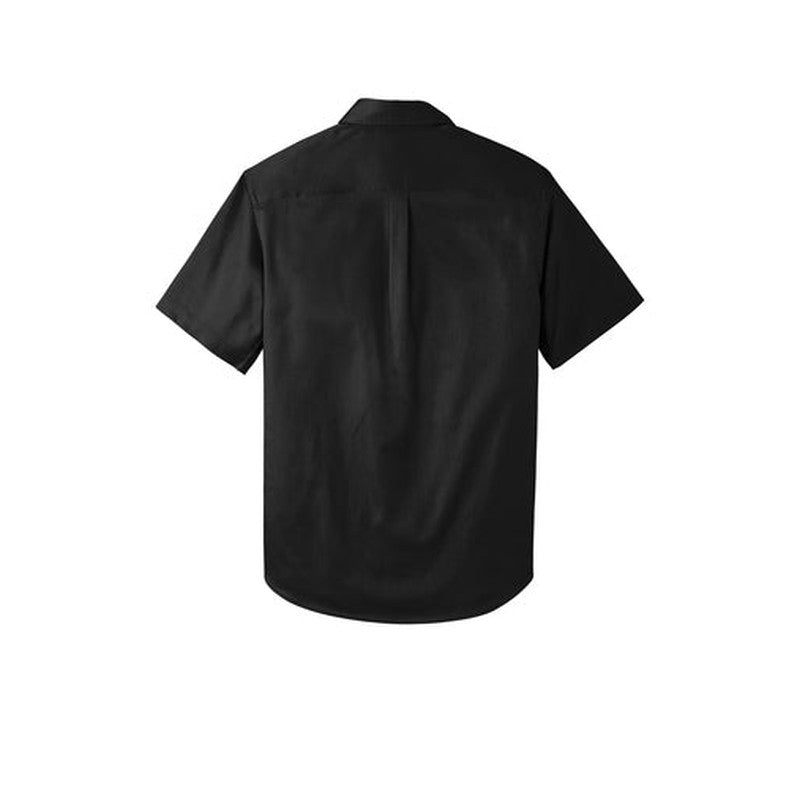 NEW INSIGNIA - MEN'S Short Sleeve SuperPro™ React™Twill Shirt - Black