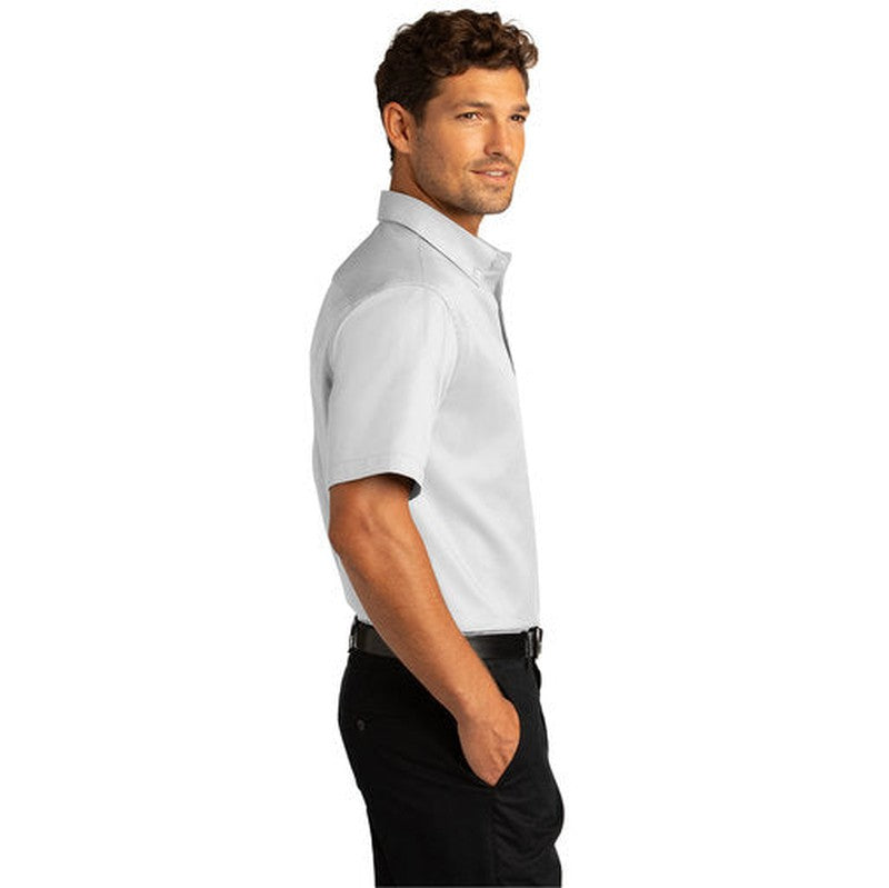 NEW INSIGNIA MEN'S - Port Authority® Short Sleeve SuperPro React™Twill Shirt - White