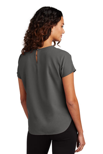 NEW INSIGNIA - Mercer+Mettle™ Women's Stretch Crepe Crew - Anchor Grey