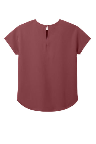 NEW INSIGNIA - Mercer+Mettle™ Women's Stretch Crepe Crew - Rosewood