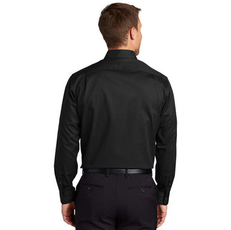 NEW INSIGNIA MEN'S Port Authority® SuperPro™ Twill Shirt - Black