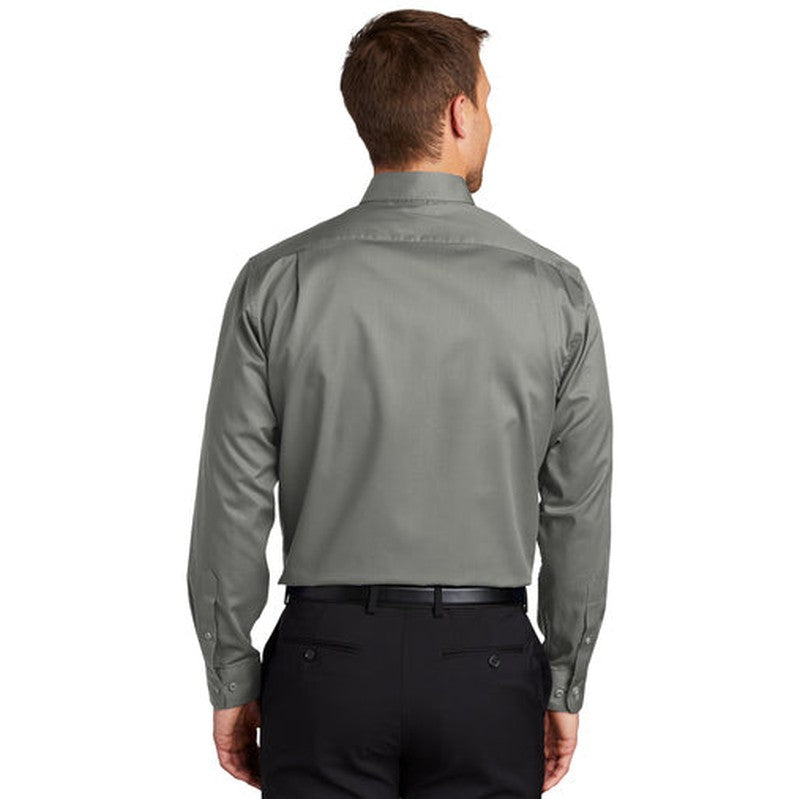 NEW INSIGNIA MEN'S - Port Authority® SuperPro™ Twill Shirt - Monument Grey