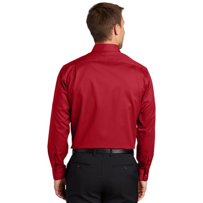 NEW INSIGNIA MEN'S Port Authority® SuperPro™ Twill Shirt - Rich Red