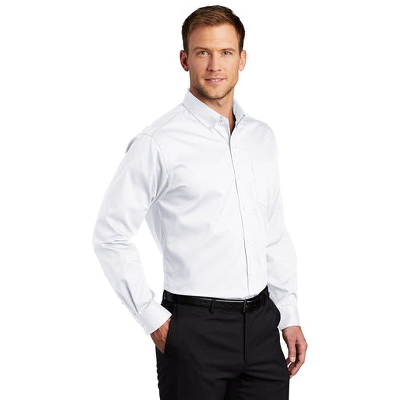 NEW INSIGNIA MEN'S - Port Authority® SuperPro™ Twill Shirt - White