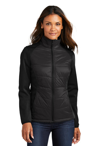 NEW INSIGNIA - Port Authority® Ladies Hybrid Soft Shell Jacket - Deep Black