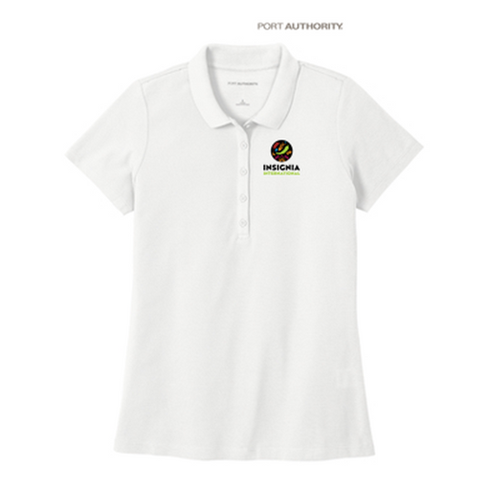 NEW INSIGNIA - Port Authority® Ladies SuperPro React™ Polo - WHITE