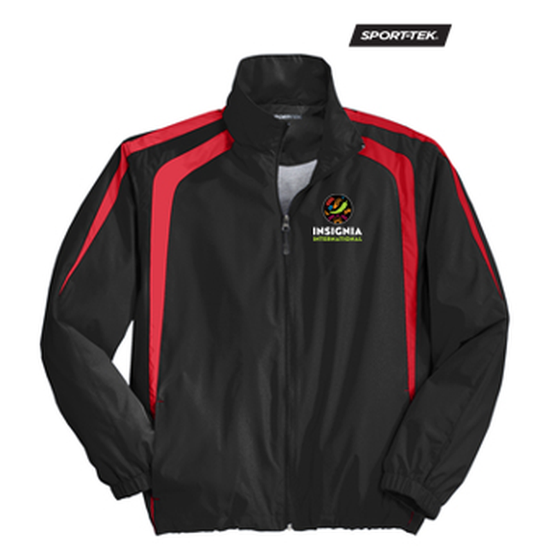 NEW INSIGNIA MEN'S - Sport-Tek® Colorblock Raglan Jacket - Black/Red