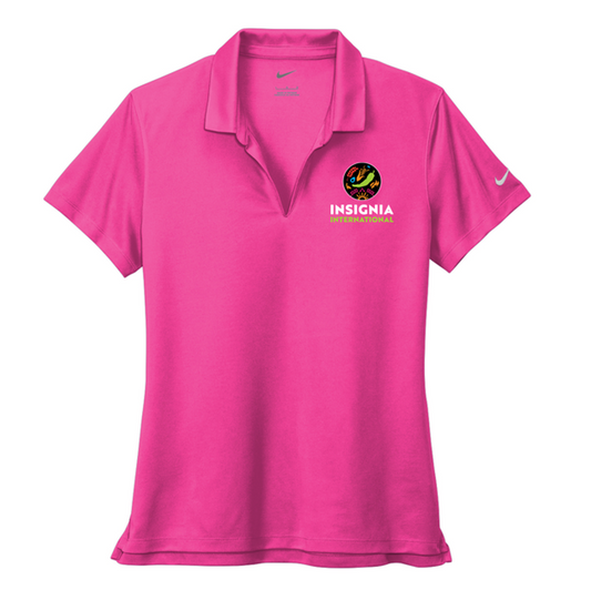 NEW INSIGNIA Ladies Nike Dri-FIT Micro Pique Polo - Vivid Pink