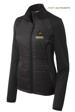 NEW INSIGNIA - Port Authority® Ladies Hybrid Soft Shell Jacket - Deep Black