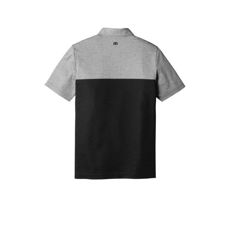 NEW INSIGNIA MEN'S Travis Mathew Oceanside Blocked Polo - Black Heather/ Black